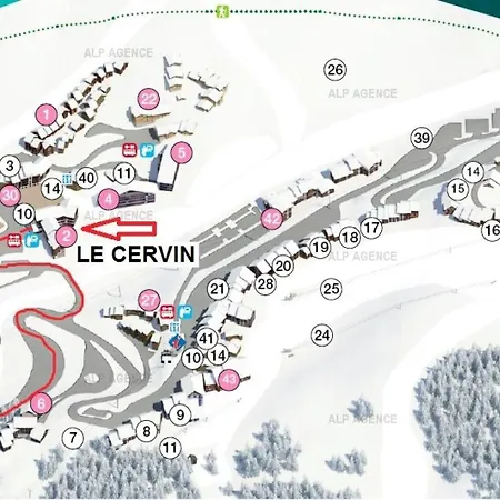 Апартаменты Le Cervin - 2 Pieces 4/5 Pers- Wifi- Le Cervin - 615ce - Plagne Soleil Mae-8044